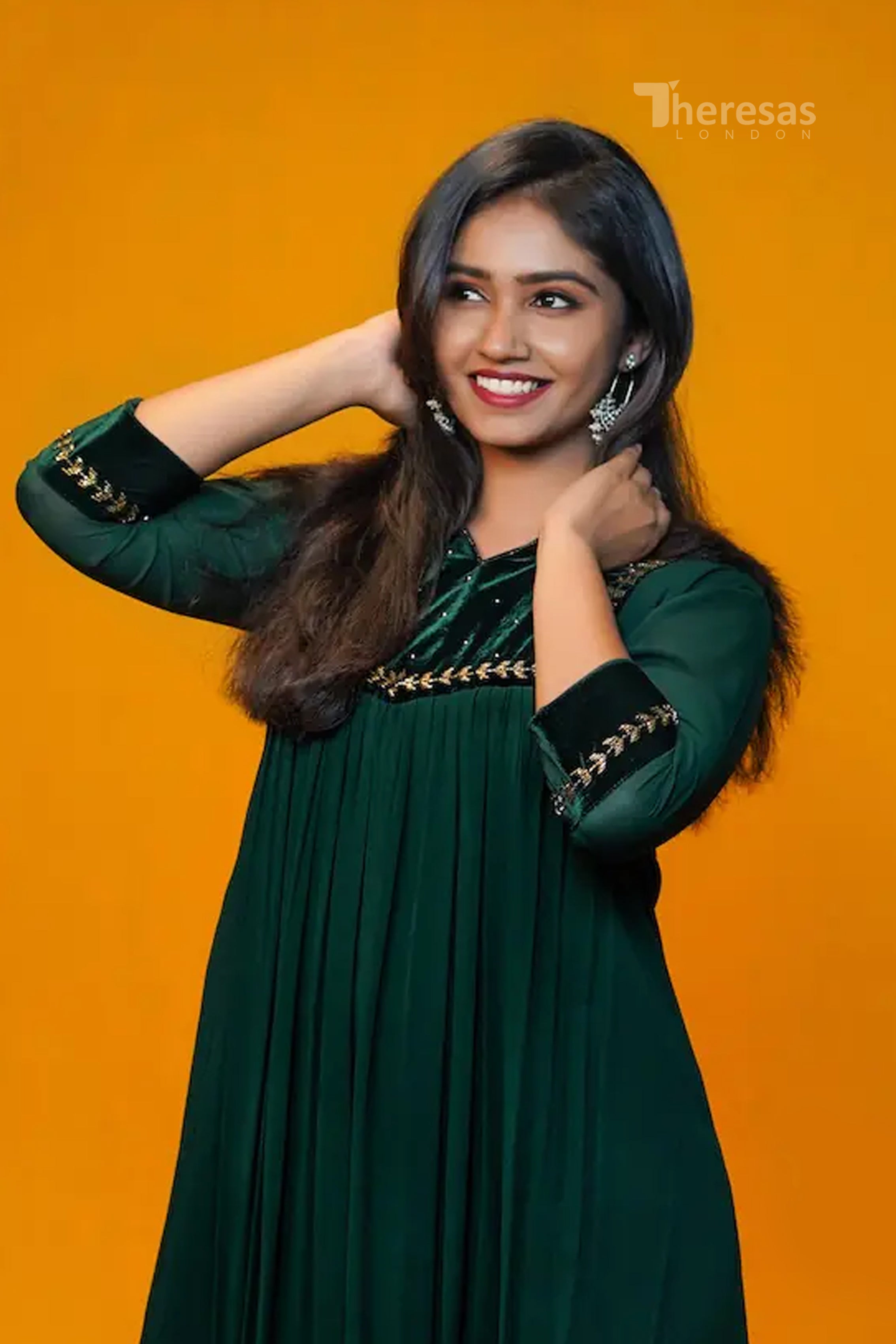Velvet Yoke Kurti (KRT-417)