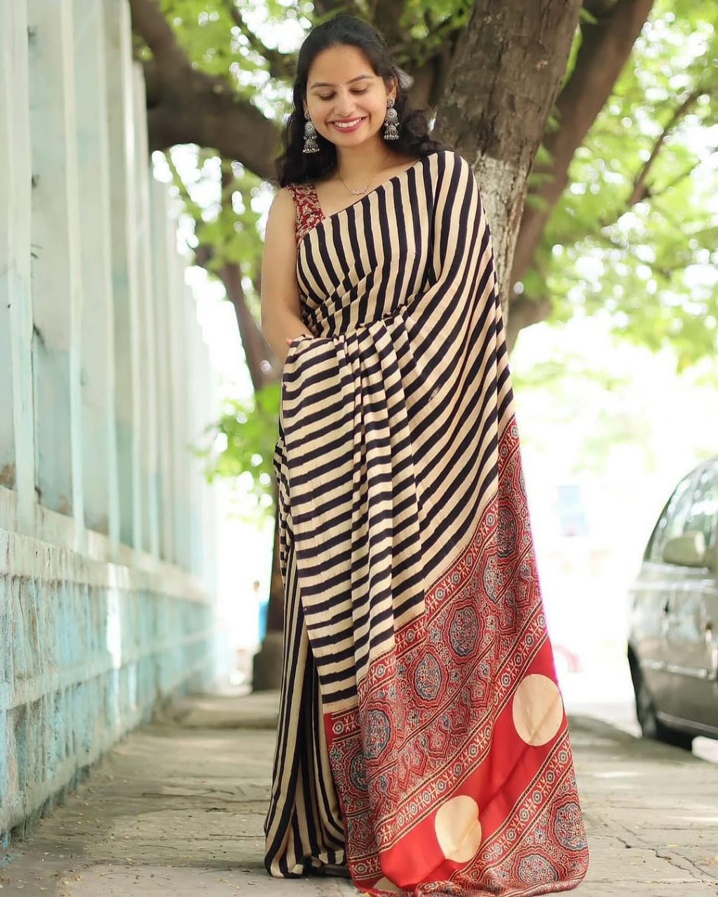 Ajrakh Saree (SAR-231)
