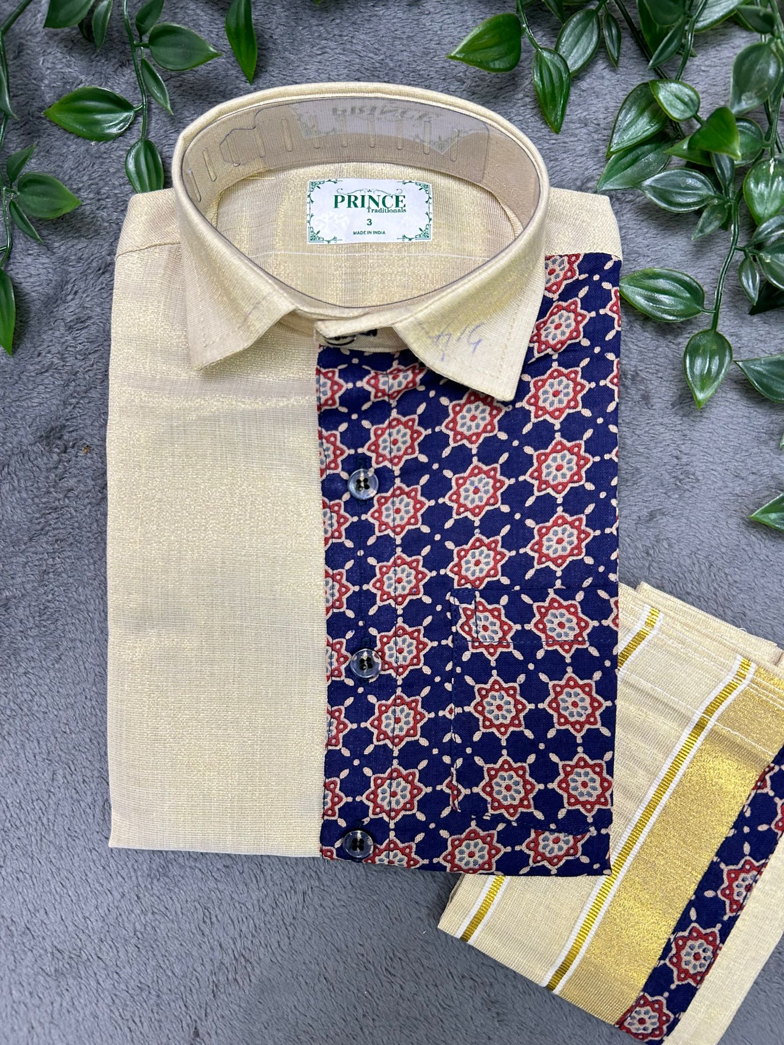 Kids Shirt Mundu Combo (KSM-019)