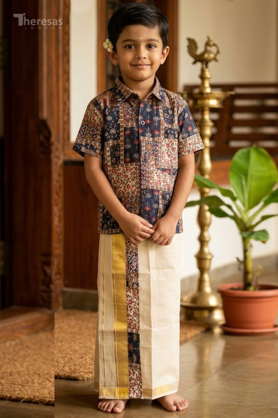 Kids Shirt Mundu Combo (KSM-040)