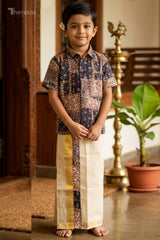 Kids Shirt Mundu Combo (KSM-040)