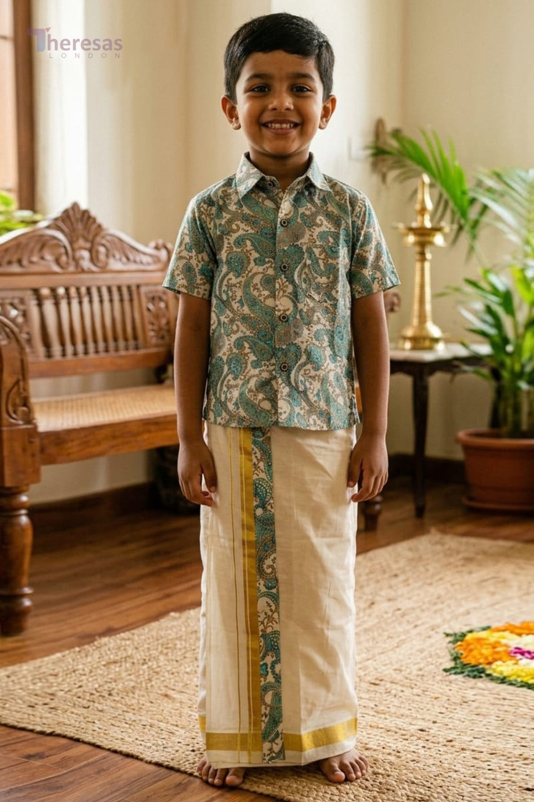 Kids Shirt Mundu Combo (KSM-032)