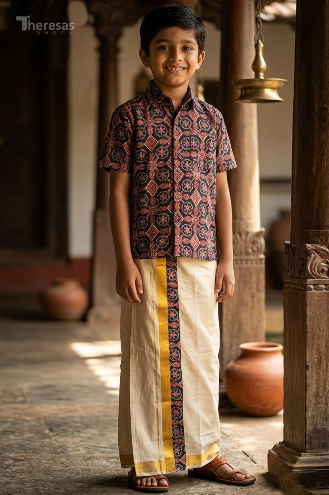Kids Shirt Mundu Combo (KSM-043)