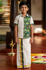 Kids Shirt Mundu Combo (KSM-036)