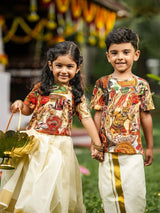 Onam Cultural Kids Tshirt