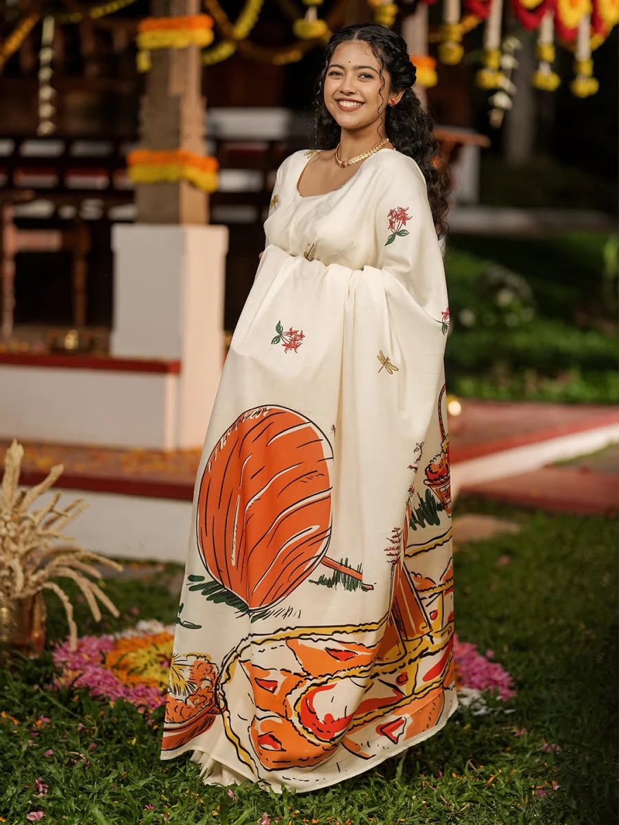 Pookkalam Saree