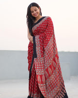 Ajrakh Saree (SAR-232)