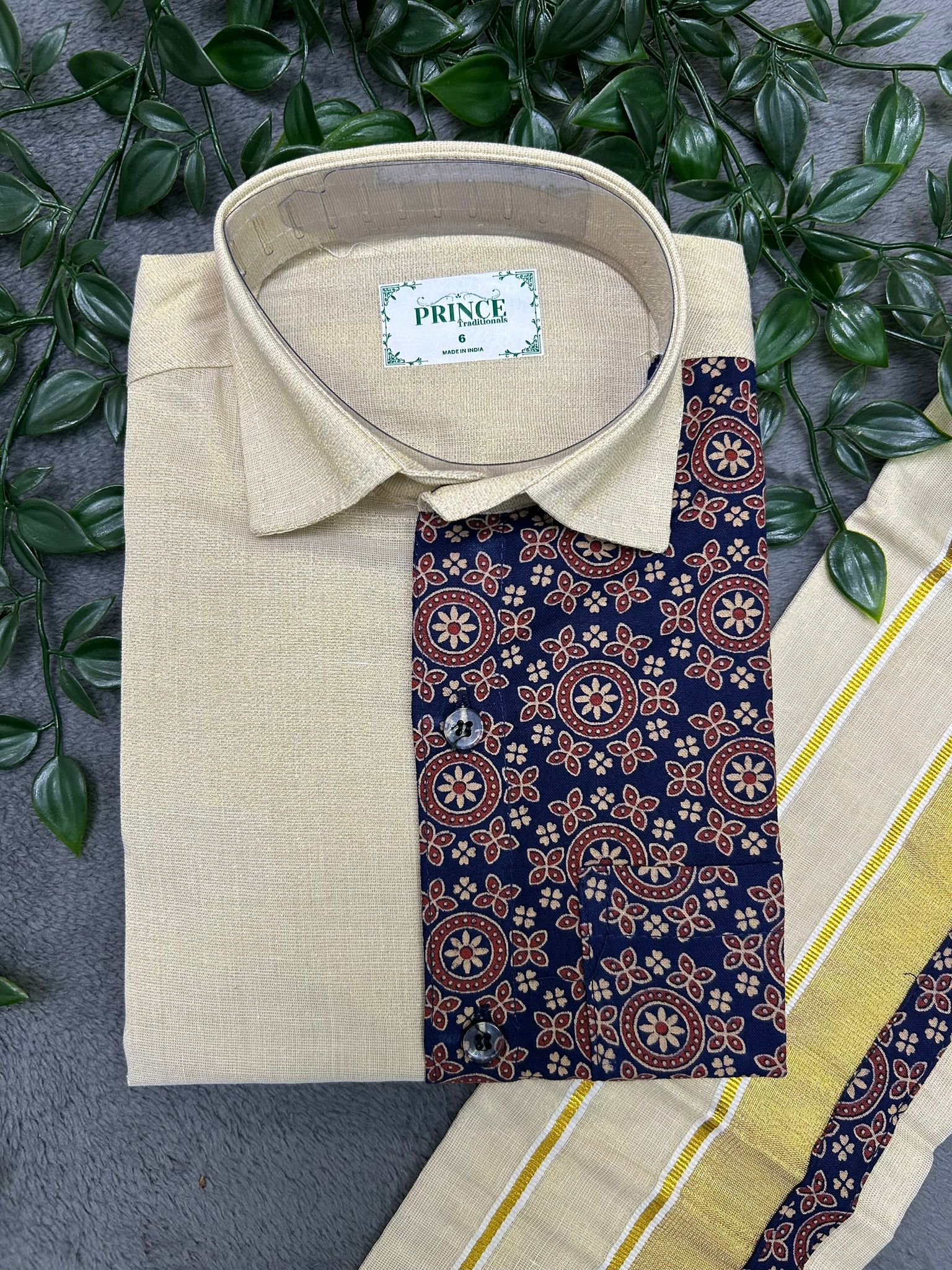 Kids Shirt Mundu Combo (KSM-016)