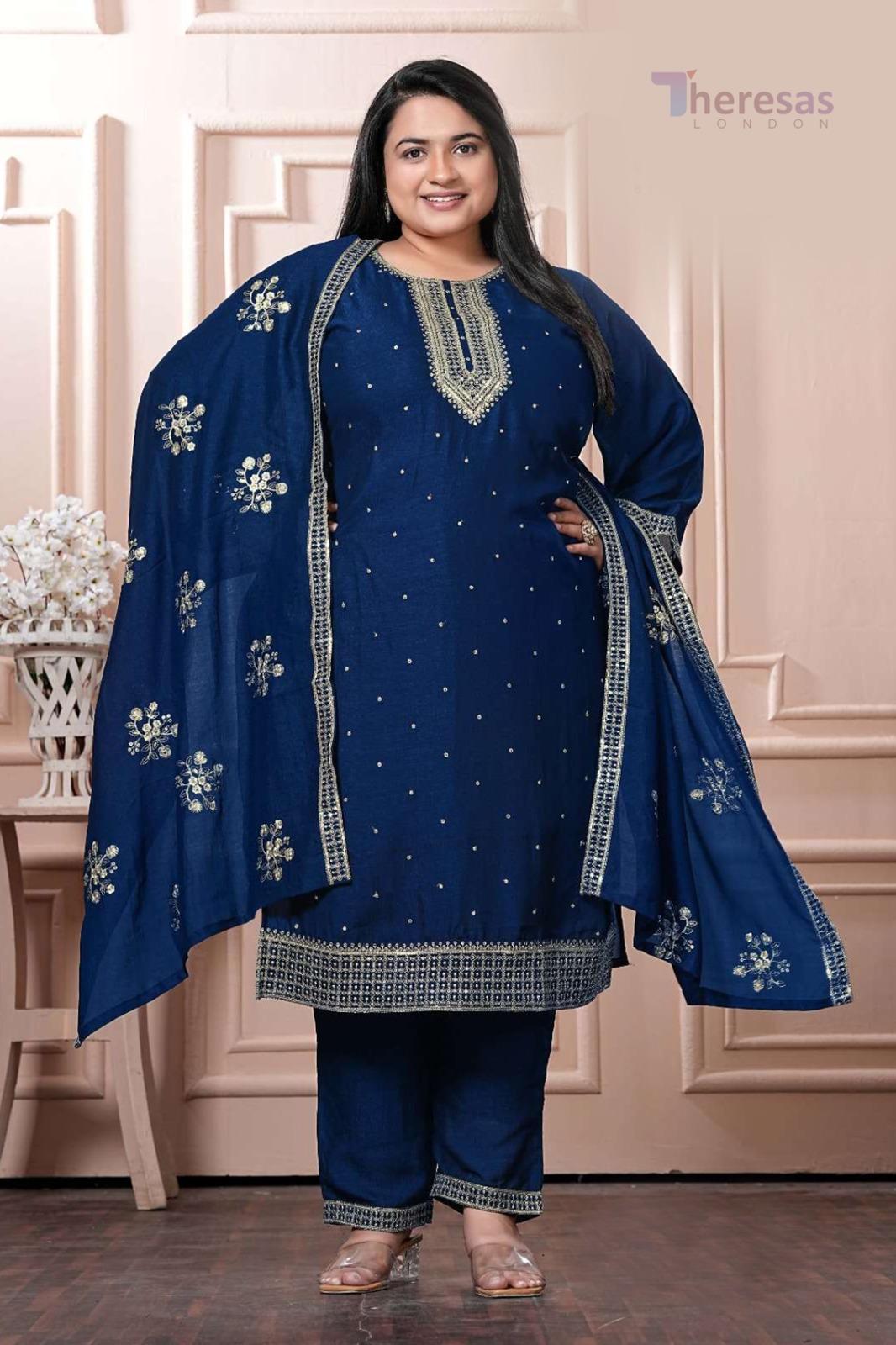 Plus Size Churidar Set (PLS-010)
