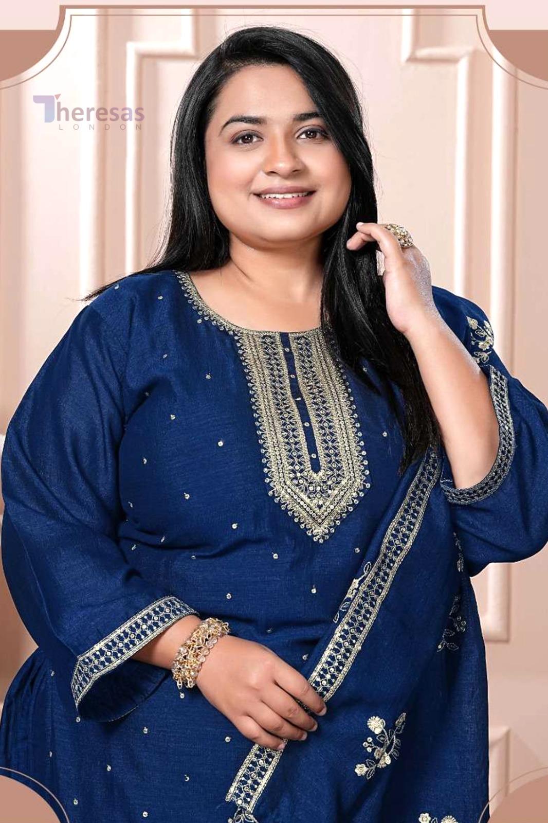 Plus Size Churidar Set (PLS-010)