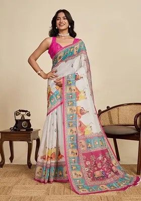 Linen Blend Saree (SAR-344)