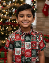 Traditional  Christmas Design Shirt - Boys (KBD-008)