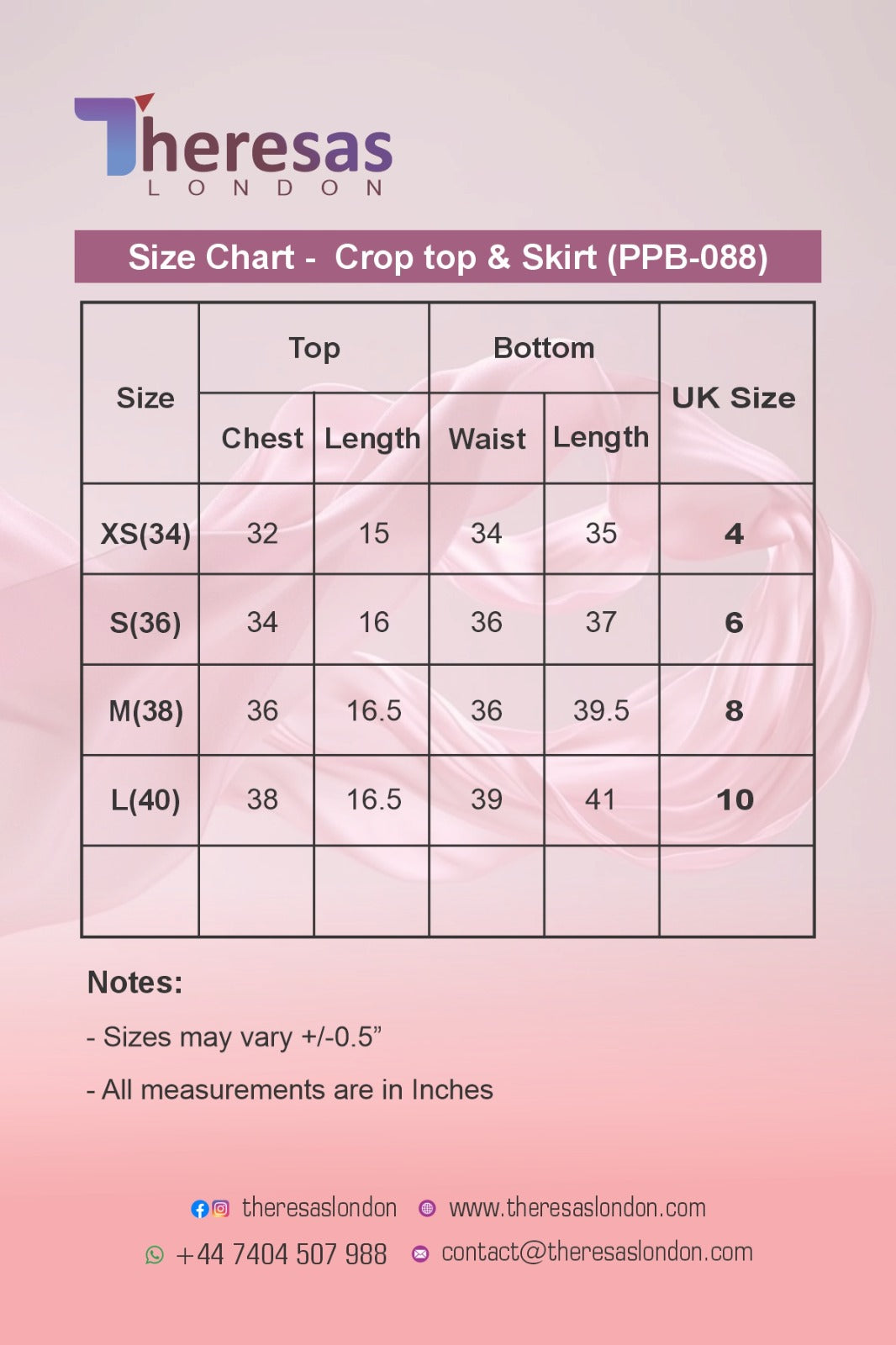 Crop Top & Skirt (PPB-088)